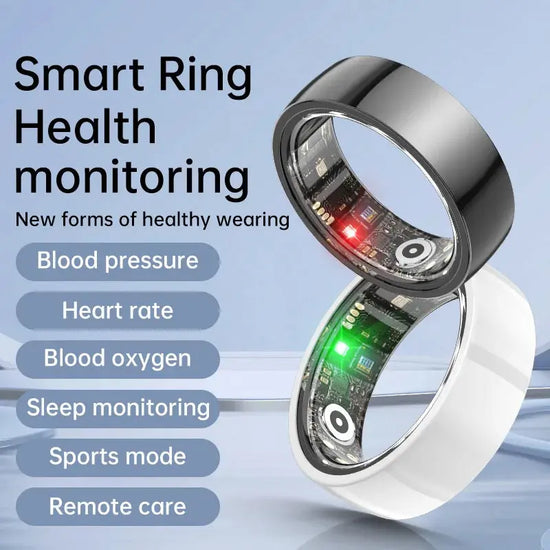 Smart Ring Bluetooth 5.1 Sleep Camera Remote Control Multiple Exercise Modes Wearable Fitness Ring Jewelry and Clovers