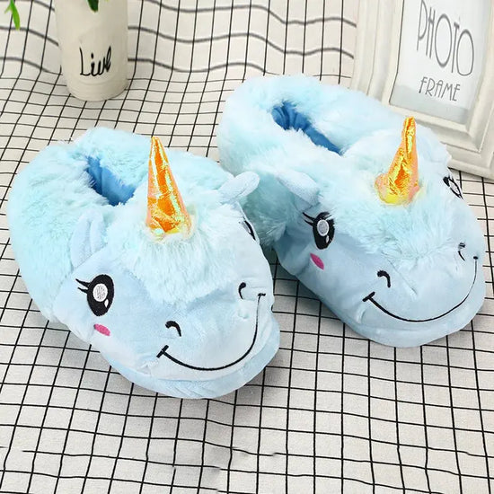 Winter Slippers Ladies Home Shoes Fur Slippers Women House Shoes Unicorn Slippers 2020 Classic Pantoufle Femme Jewelry and Clovers