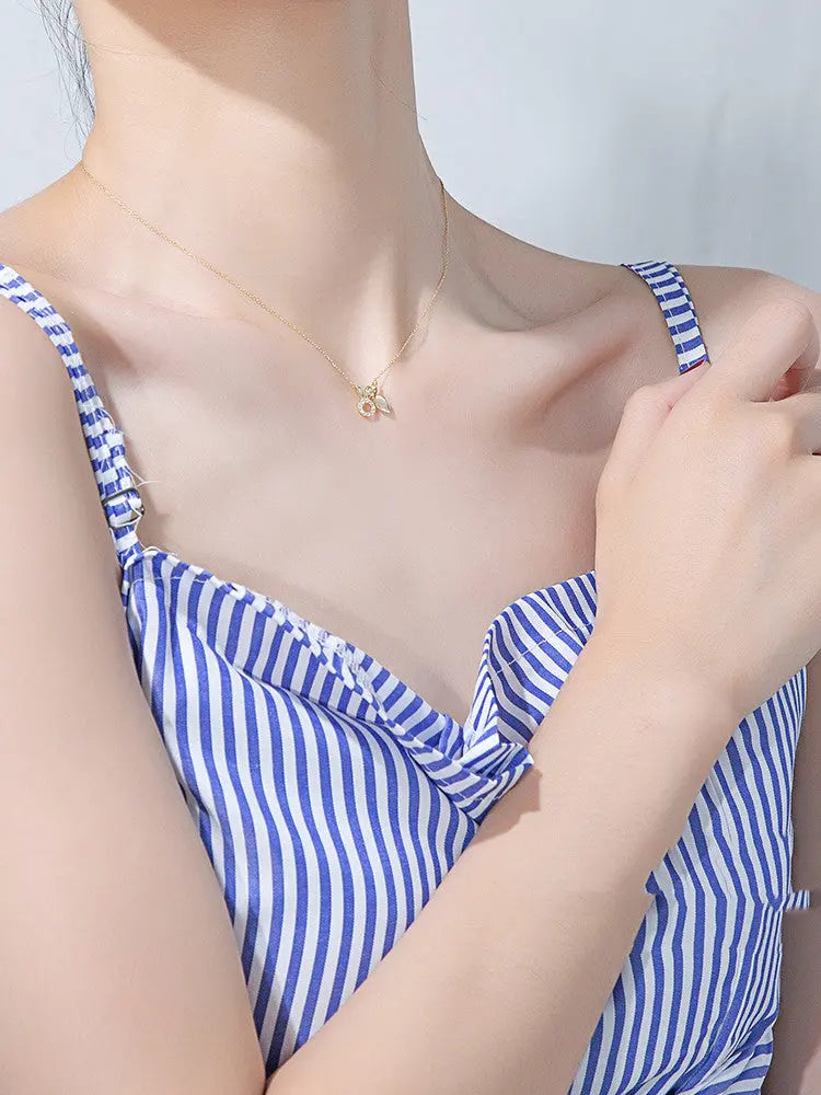 Latest 18K Gold Plated Rabbit Cute Gift Trending Necklace For Girl Jewelry Jewelry and Clovers