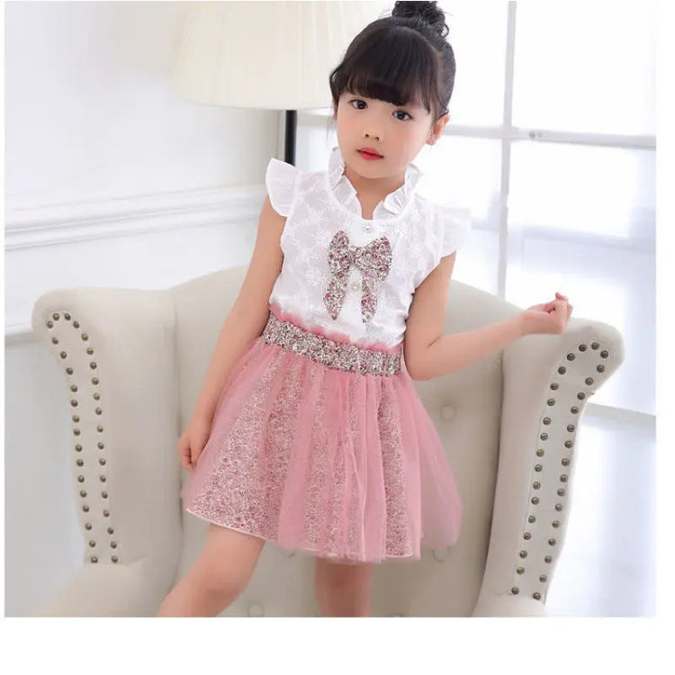 Children clothes set Jewelry and Clovers