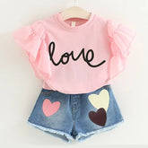 Children clothes set Jewelry and Clovers