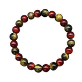 Multi-element Cuprite Red Tigers Eye Black Tourmaline Bracelet Ashley and Clovers