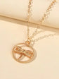 Gold Silver Chain Dragonfly Charm Bracelet