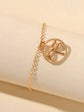 Gold Silver Chain Dragonfly Charm Bracelet