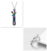Love Hug Necklace Unisex Men Women Couple Jewelry Simple Temperament Clavicle Chain Valentines Day Lover Gifts Jewelry and Clovers