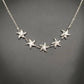 Zircon Inlaid Starfish 18K Gold Plated S.Steel Necklace -FGS: Golden