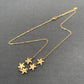 Zircon Inlaid Starfish 18K Gold Plated S.Steel Necklace -FGS: Steel color