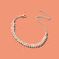 Exquisite Full Rhinestone Decor Silver Chain Anklet