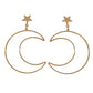 Gold Silver Star Moon Dangle Earrings lightweight and perfect for summer