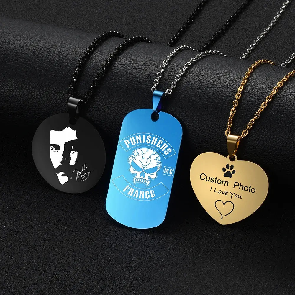 Custom Photo Heart Necklace-A Memory You Can Wear Jewelry and Clovers