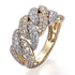Customized Fine Jewelry 10 14 18k Yellow Gold Ring Lab Diamond Wedding Eternal Band Round Cut VS Grown Diamond for Women Jewelry and Clovers