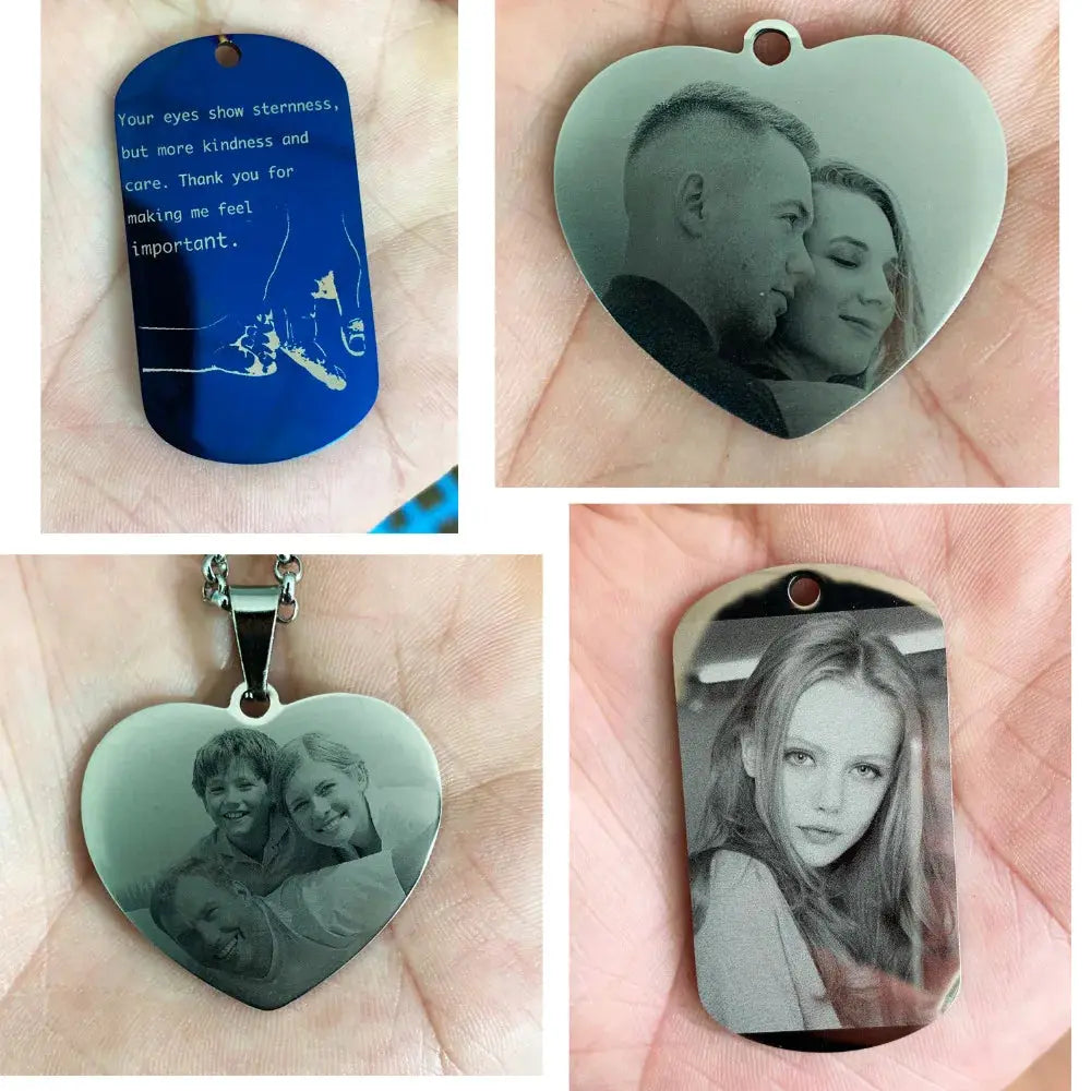 Custom Photo Heart Necklace-A Memory You Can Wear Jewelry and Clovers