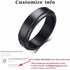 Vnox Personalized Spinner Ring for Men Women 6mm Stainless Steel Rotatable Wedding Band Custom Name Date Initial Male Tail Ring Jewelry and Clovers