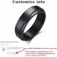 Vnox Personalized Spinner Ring for Men Women 6mm Stainless Steel Rotatable Wedding Band Custom Name Date Initial Male Tail Ring Jewelry and Clovers