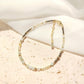 Lii Ji Citrine Pyrite  Jade 2-3mm 14K Gold Filled Beaded Bracelet 17+3cm Natural Stone  Crystal Handmade Jewelry For Women Gift Jewelry and Clovers
