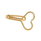 1pc Faux Lip Ear Nose Gold Metal Heart Shape Non Piercing Clip On Nose