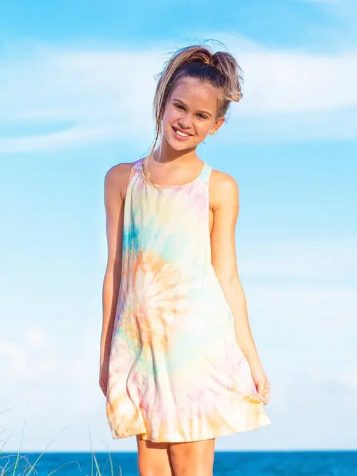 Nikita Tie Dye Rainbow Swim Coverup Dress Jewelry and Clovers