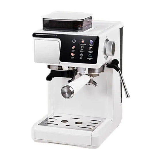 2-in-1 Cold & Hot Coffee Maker with Built-in Grinder & Milk Frother | Compact Espresso Machine for Home, Office & Small Cafés Jewelry and Clovers
