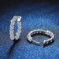 2.6ct D Color Moissanite 925 Sterling Sliver Plated White Gold Hoop Earring’s Jewelry and Clovers