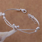 Fine Charms 925 Sterling Silver Mickey Bangle Bracelets For Women Wedding High Quality Fashion Jewelry Christmas Gifts LB001 Jewelry and Clovers