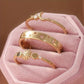 3pcs/set Retro Handmade Star and Moon Shaped Ring, Inlaid with Ring
