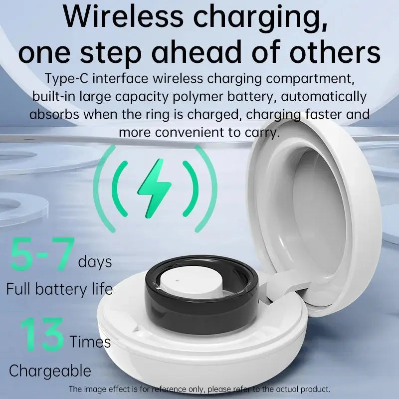 Smart Ring Bluetooth 5.1 Sleep Camera Remote Control Multiple Exercise Modes Wearable Fitness Ring Jewelry and Clovers