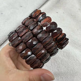 Natural Stone 8*14mm  Faceted Bracelets Lapis Labradorite Crystal  Red Jasper Agate Howlite Rhodonite Unakite For Wholesale Jewelry and Clovers