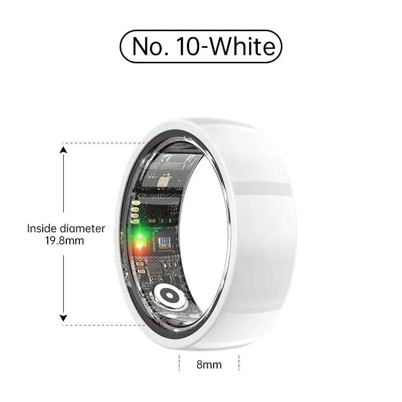 Smart Ring Bluetooth 5.1 Sleep Camera Remote Control Multiple Exercise Modes Wearable Fitness Ring Jewelry and Clovers