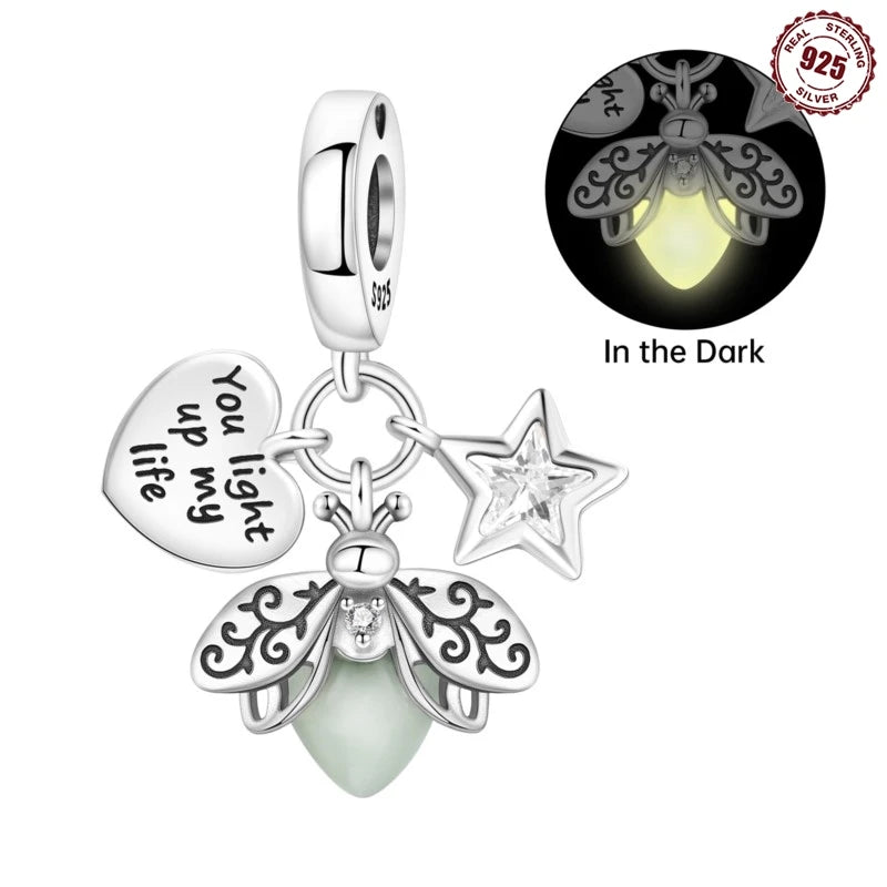 MISEFF New Original Bracelet 925 Sterling Silver Lovely Angel Girl Charms Beads For Jewelry Gifts