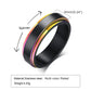Vnox Personalized Spinner Ring for Men Women 6mm Stainless Steel Rotatable Wedding Band Custom Name Date Initial Male Tail Ring Jewelry and Clovers