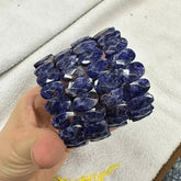 Natural Stone 8*14mm  Faceted Bracelets Lapis Labradorite Crystal  Red Jasper Agate Howlite Rhodonite Unakite For Wholesale Jewelry and Clovers