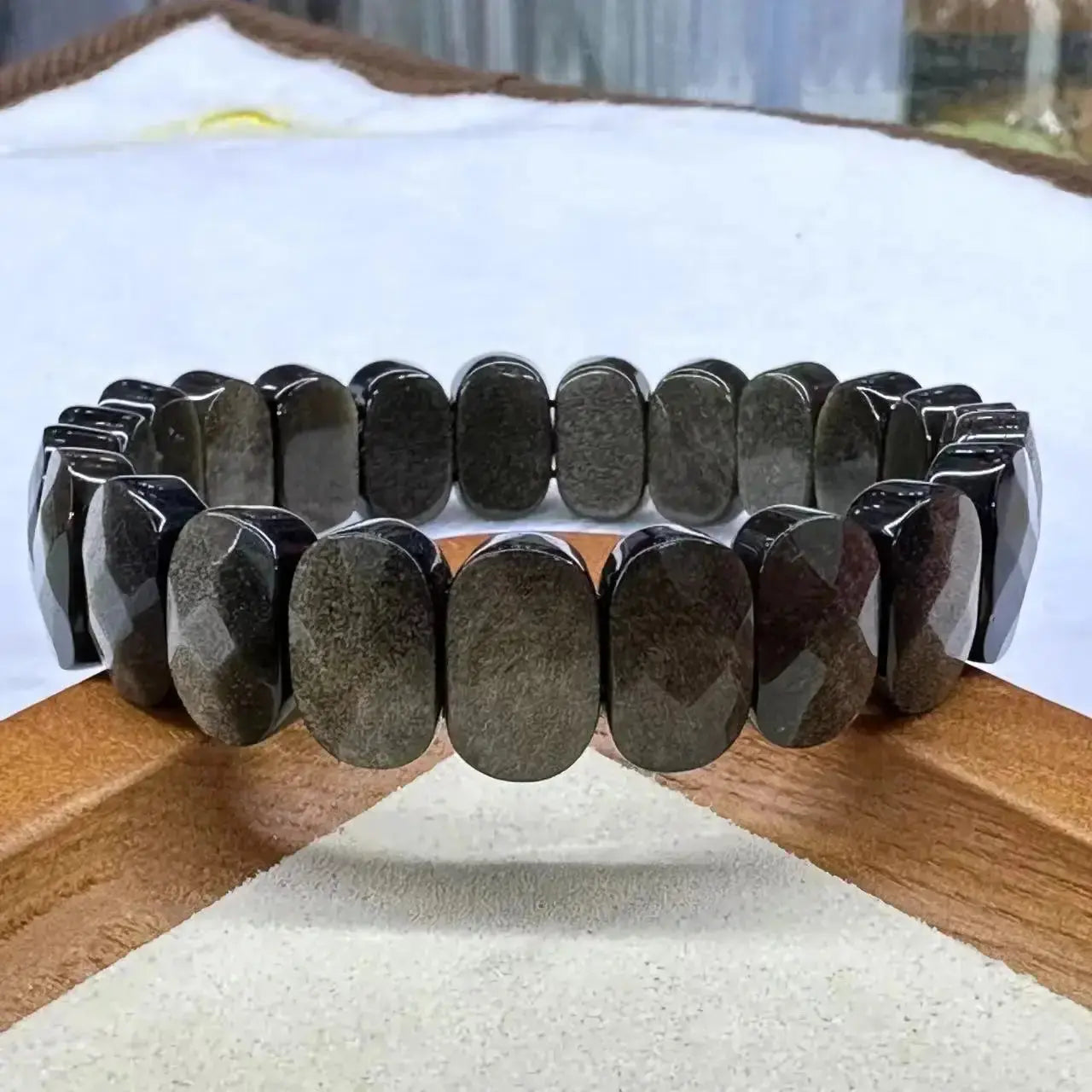 Natural Stone 8*14mm  Faceted Bracelets Lapis Labradorite Crystal  Red Jasper Agate Howlite Rhodonite Unakite For Wholesale Jewelry and Clovers
