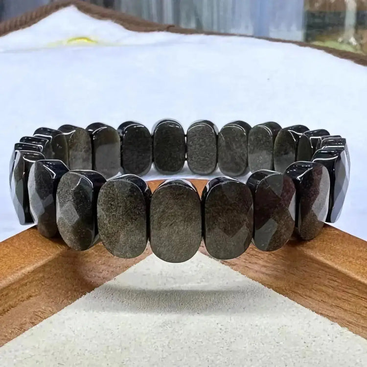 Natural Stone 8*14mm  Faceted Bracelets Lapis Labradorite Crystal  Red Jasper Agate Howlite Rhodonite Unakite For Wholesale Jewelry and Clovers