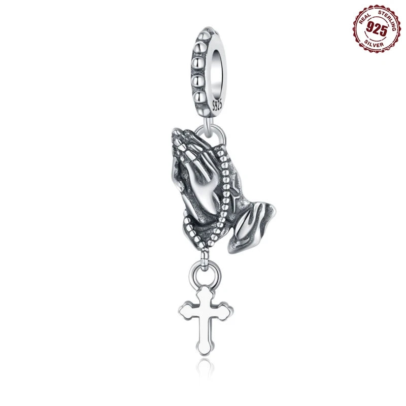 MISEFF New Original Bracelet 925 Sterling Silver Lovely Angel Girl Charms Beads For Jewelry Gifts