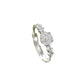 Real 925 Sterling Silver Zircon Camellia Rose Plant Adjustable Rings for Women Romantic Fine Jewelry Minimalist Accessories Jewelry and Clovers