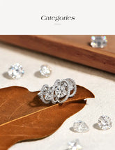 BRAND: ATTA GEMS Three-Stone Cluster Moissanite Ring for Women - 1CT Round Cut 100% 925 Sterling Silver Twist Engagement Fine Jewelry Jewelry and Clovers