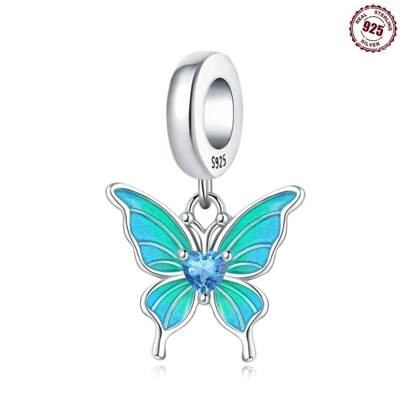 MISEFF New Original Bracelet 925 Sterling Silver Lovely Angel Girl Charms Beads For Jewelry Gifts