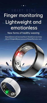 Smart Ring Bluetooth 5.1 Sleep Camera Remote Control Multiple Exercise Modes Wearable Fitness Ring Jewelry and Clovers