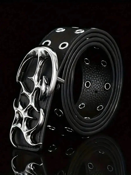 Genuine leather men belts fashionable retro trend belts for men jeans versatile rivet metal belt men Jewelry and Clovers