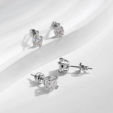MODIAN D Color 1CT Moissanite Stud Earrings For Women 925 Sterling Silver 0.5CT Dazzling Lab Diamond Wedding Jewelry Gifts Jewelry and Clovers