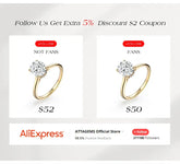 BRAND: ATTA GEMS Three-Stone Cluster Moissanite Ring for Women - 1CT Round Cut 100% 925 Sterling Silver Twist Engagement Fine Jewelry Jewelry and Clovers