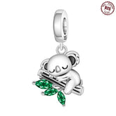 MISEFF New Original Bracelet 925 Sterling Silver Lovely Angel Girl Charms Beads For Jewelry Gifts Jewelry and Clovers