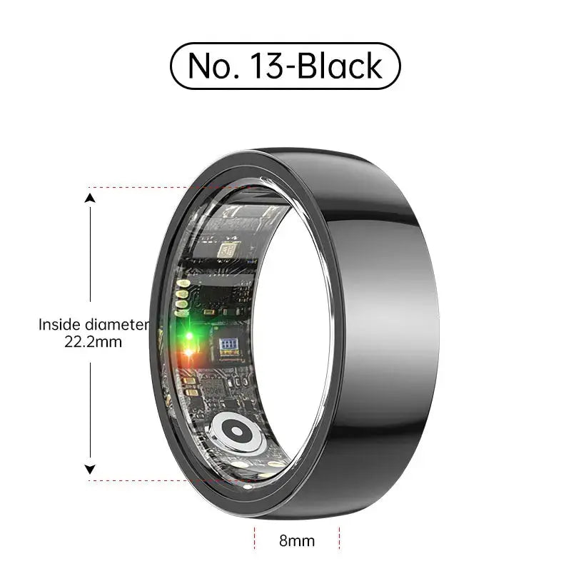 Smart Ring Bluetooth 5.1 Sleep Camera Remote Control Multiple Exercise Modes Wearable Fitness Ring Jewelry and Clovers