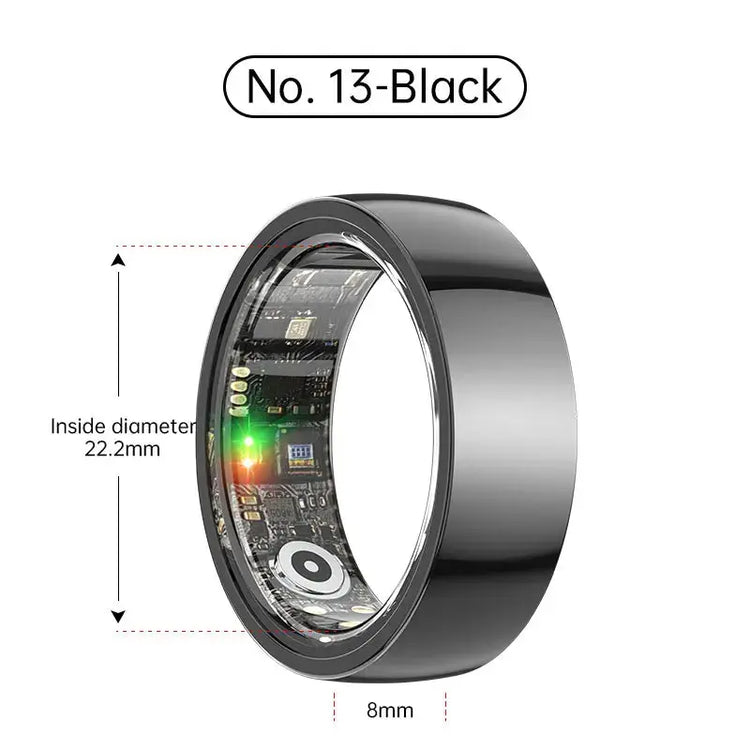 Smart Ring Bluetooth 5.1 Sleep Camera Remote Control Multiple Exercise Modes Wearable Fitness Ring Jewelry and Clovers