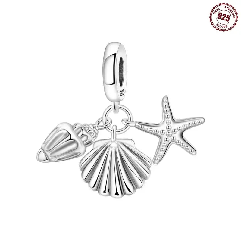 MISEFF New Original Bracelet 925 Sterling Silver Lovely Angel Girl Charms Beads For Jewelry Gifts Jewelry and Clovers