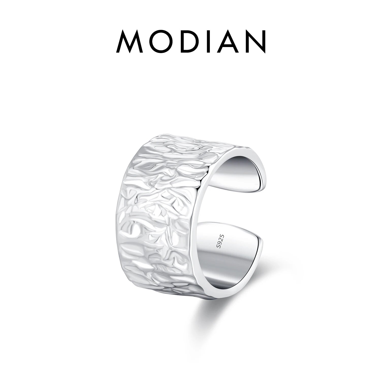 MODIAN 1PC Ear Cuff 925 Sterling SILVER Luxury Punk Geometric Clip Earrings Stackable Trendy Party Jewelry For Women: Girls Gift
