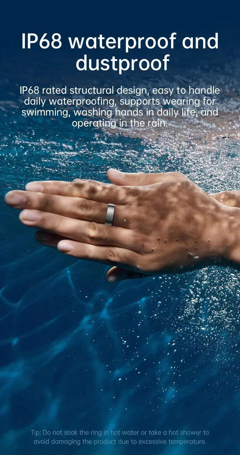 Smart Ring Bluetooth 5.1 Sleep Camera Remote Control Multiple Exercise Modes Wearable Fitness Ring Jewelry and Clovers