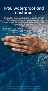 Smart Ring Bluetooth 5.1 Sleep Camera Remote Control Multiple Exercise Modes Wearable Fitness Ring Jewelry and Clovers