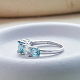Luxury Total 3.6 Carat moissanite lab Diamonds Rings  Round Brilliant for Women Bride Wedding Band Gift fine dating Jewelry gift Jewelry and Clovers