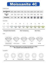 2.6ct D Color Moissanite 925 Sterling Sliver Plated White Gold Hoop Earring’s Jewelry and Clovers